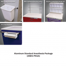 Waterloo Aluminum Anesthesia Cart Standard Accessory Package