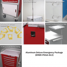 Waterloo Aluminum Emergency Cart Deluxe Accessory Package