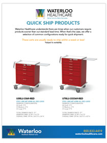 Quick Ship Products Sheet