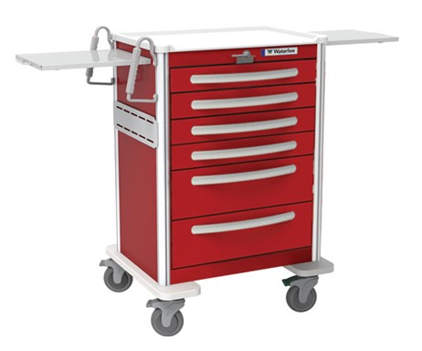 Waterloo Healthcare aluminum medical cart
